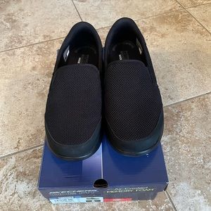 Skechers Black Mesh Shoes Size 8